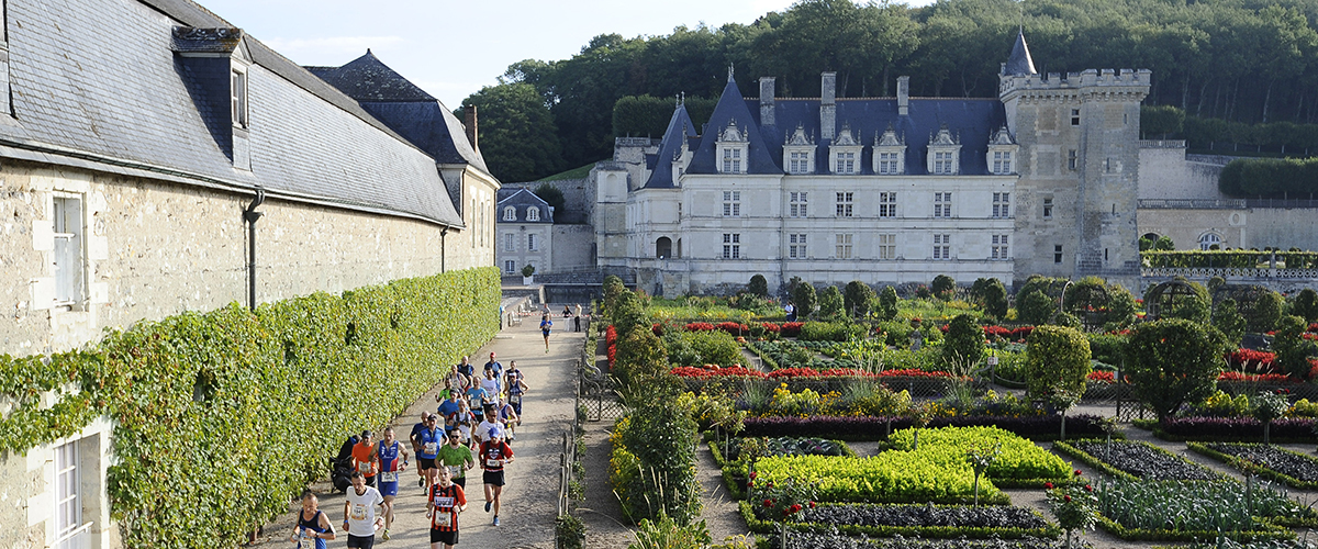 villandry marathon tours chateau jardin running 