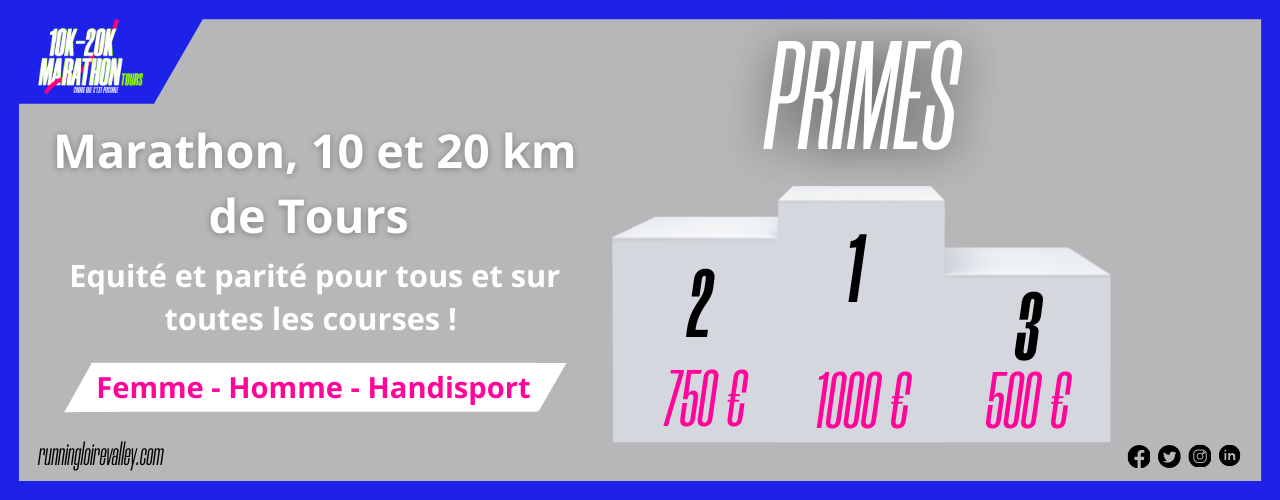 ÉQUITÉ PARITÉ  Marathon,10 et 20 km de Tours