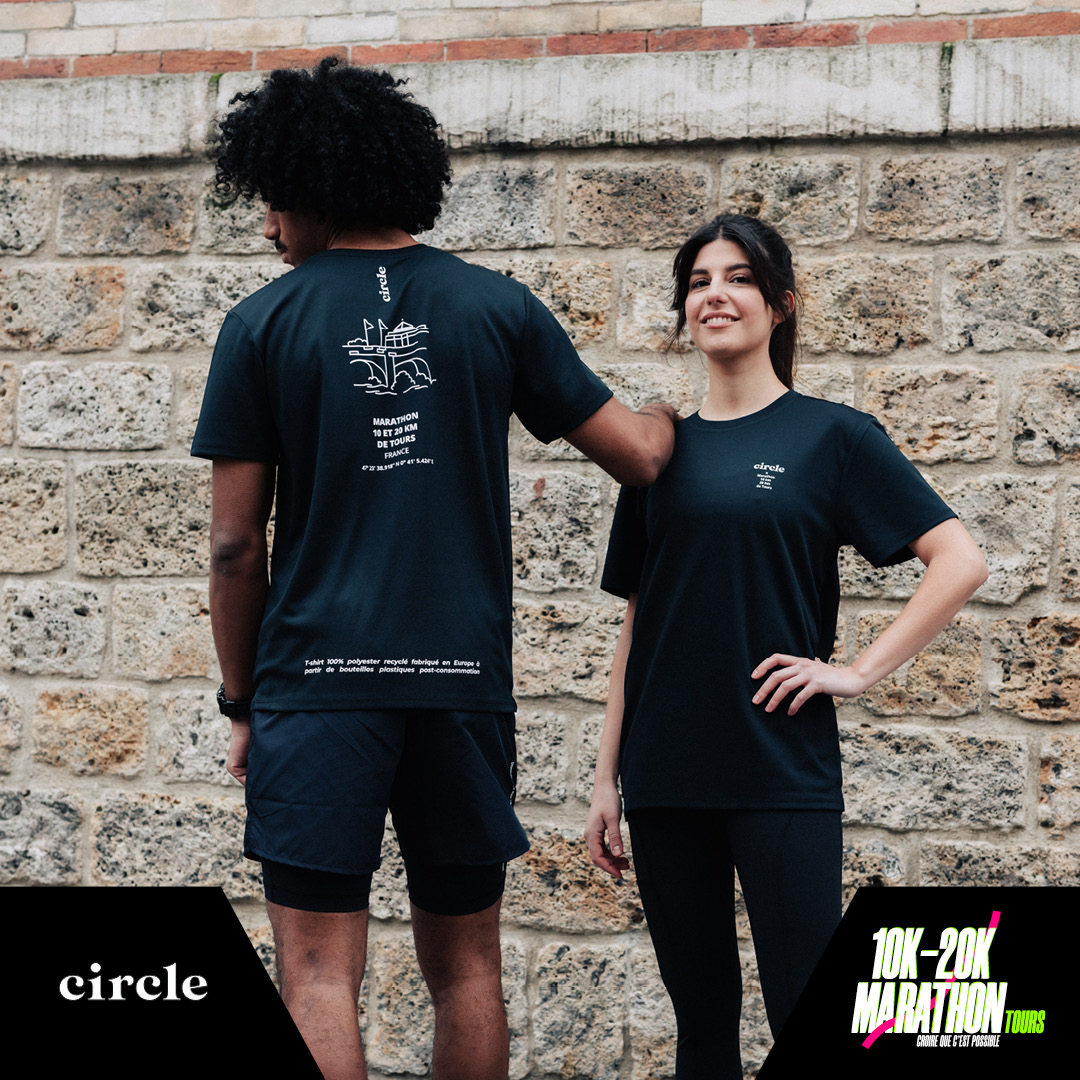 tee shirt durable et responsable marathon 10 et 20 km de Tours