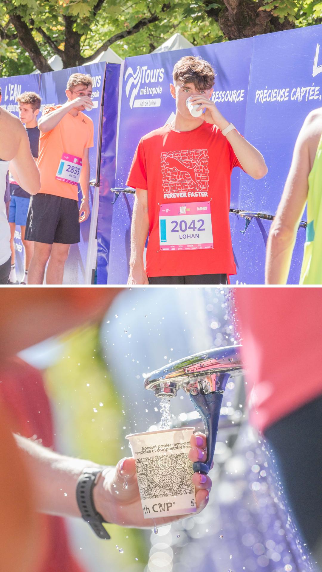 reduction dechet marathon 10 et 20 km de Tours